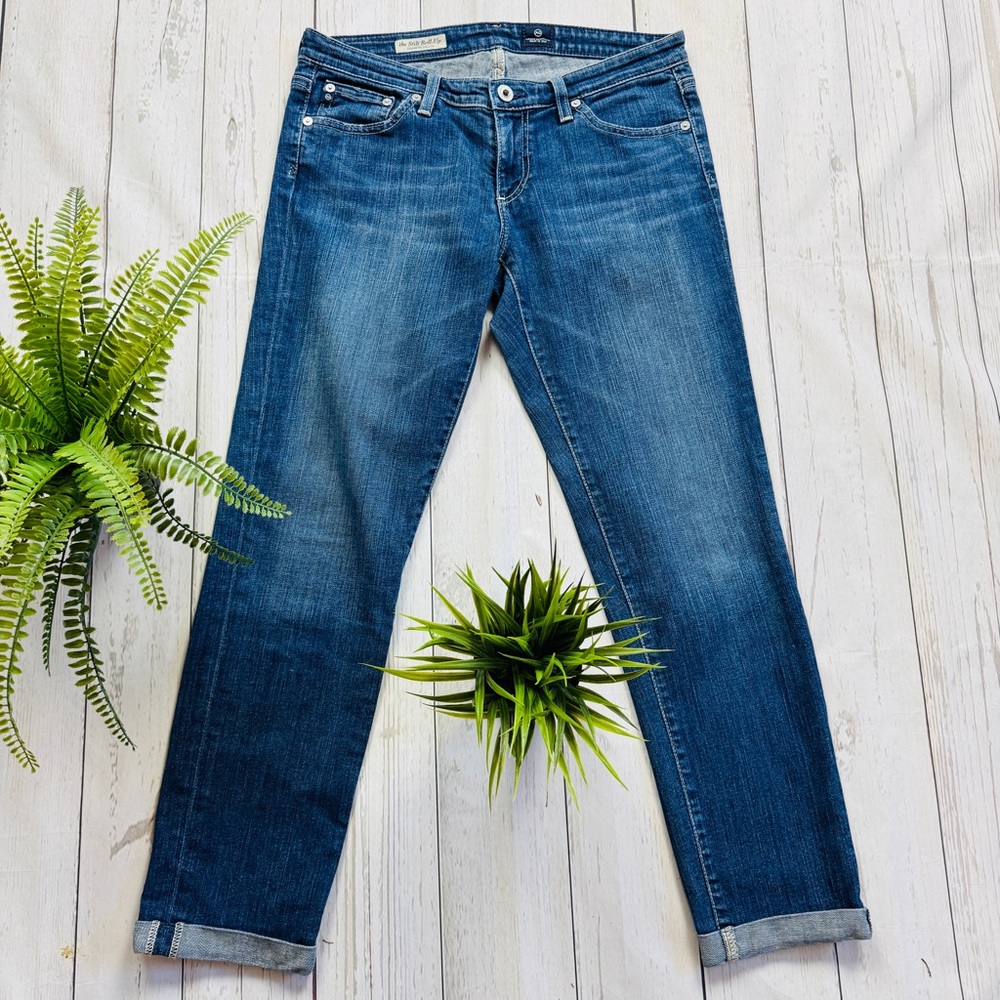 AG Goldshmied The Stilt Roll-Up Cigarette Roll-Up Jeans Size 28